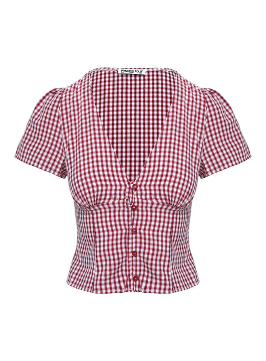 Lucy - Gingham Top
