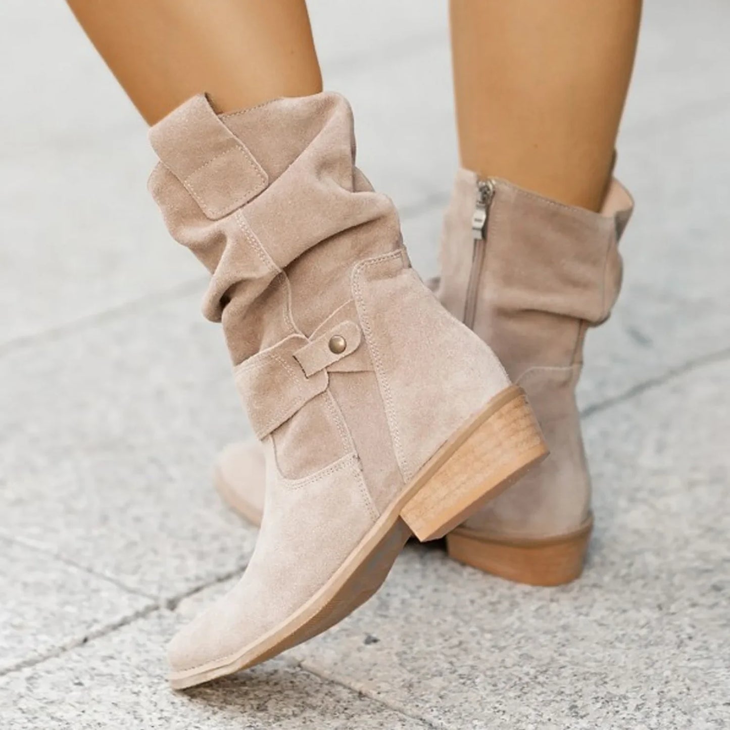 Camille| Bottes en daim