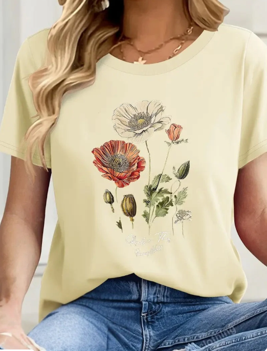 Katrina - Floral T-Shirt