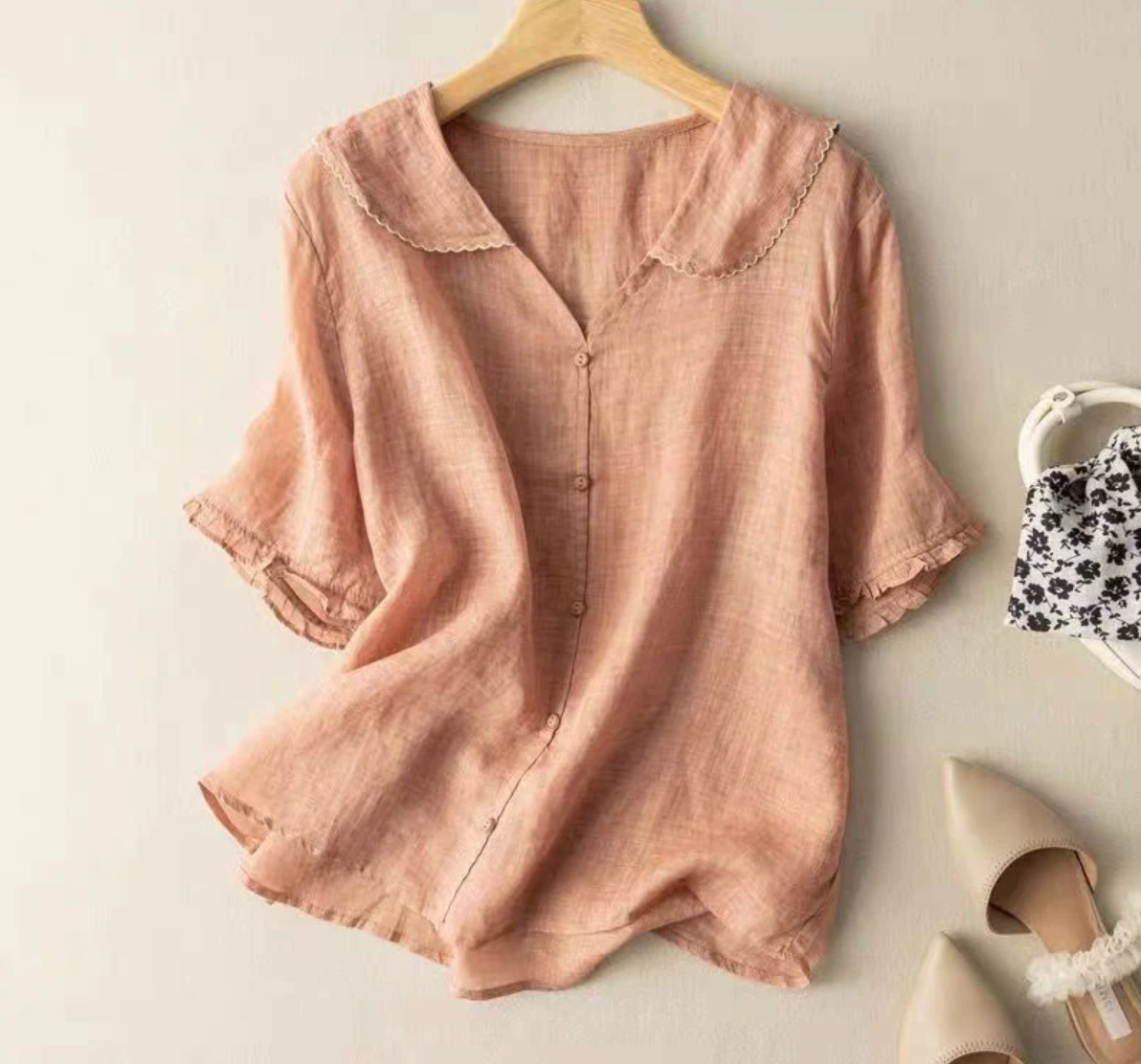Noa - Linnen Blouse