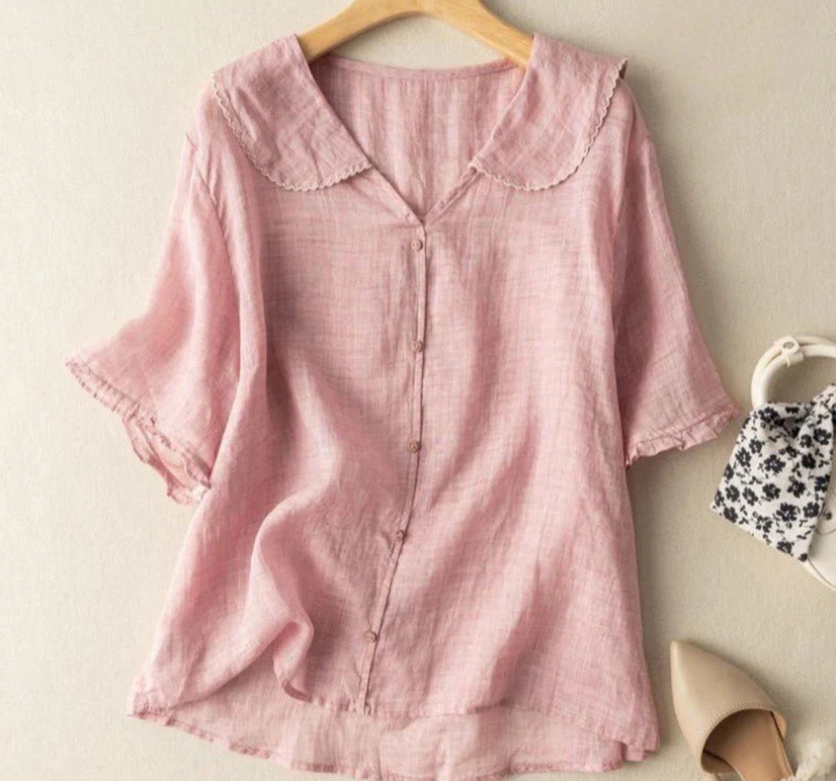 Noa - Linnen Blouse