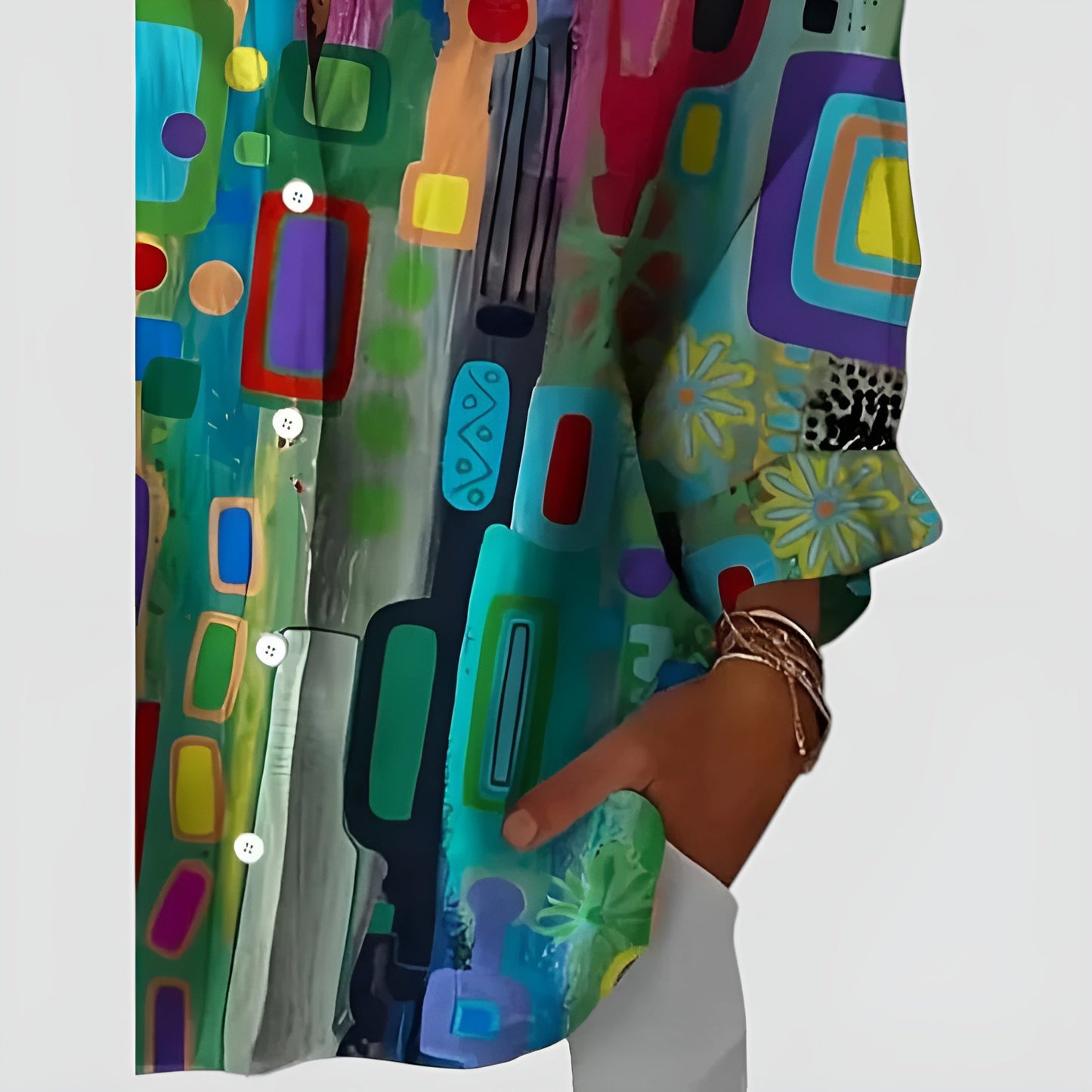 Edna™ Chemisier à motifs colorés