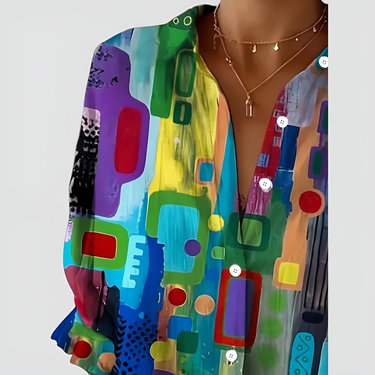 Edna™ Chemisier à motifs colorés