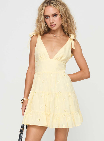 Gladis - Lemon Mini Dress