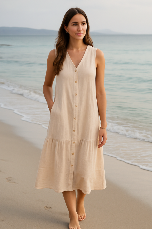 Alicia - Robe à col en V