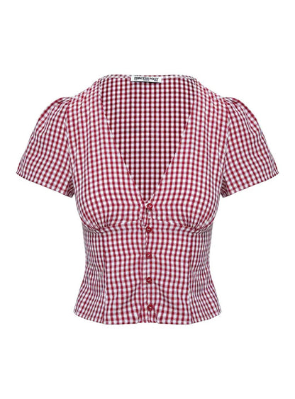 Lucy - Gingham Top