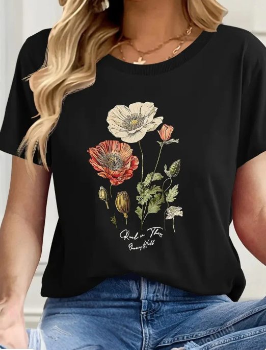 Katrina - Floral T-Shirt