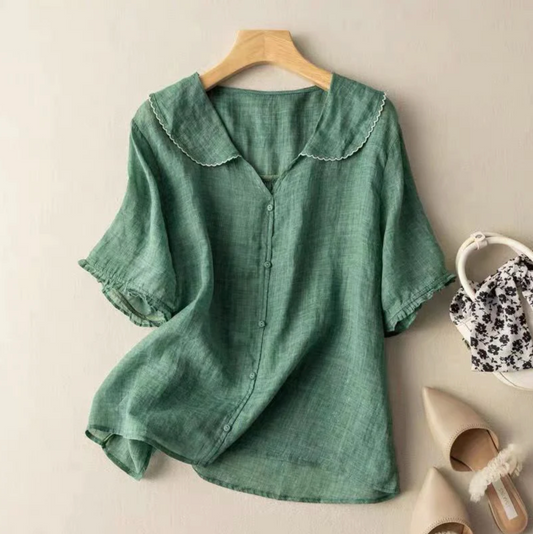 Noa - Linnen Blouse