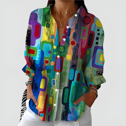 Edna™ Chemisier à motifs colorés